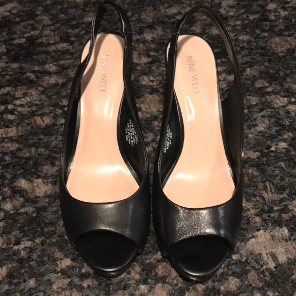 Nine West sling back heels size 7.5